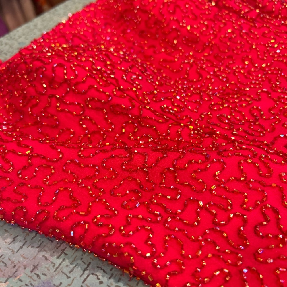 Y2K Raspberry Beaded Gown - Picture 8 of 16